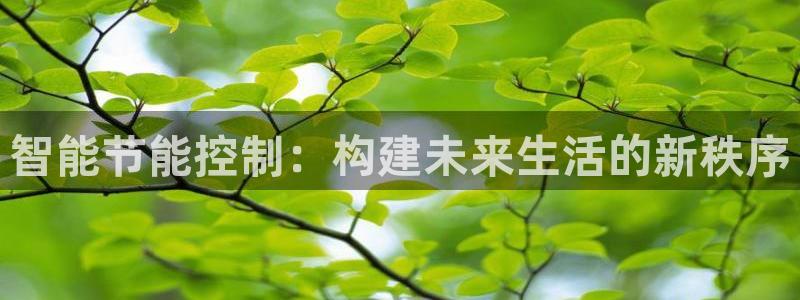 云顶国际注册送25：智能节能控制：构建未